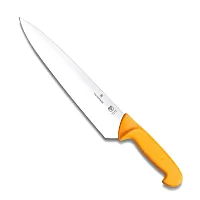 Нож Victorinox для разделки мяса, лезвие прямое 26 см, оранжевый