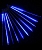 Светодиодная гирлянда Тающие Сосульки 10*0.5 м, 720 синих LED ламп, черный ПВХ, 10 м, IP44, BEAUTY LED