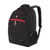 Рюкзак Swissgear 15", черный/красный, 34х18x47 см, 29 л