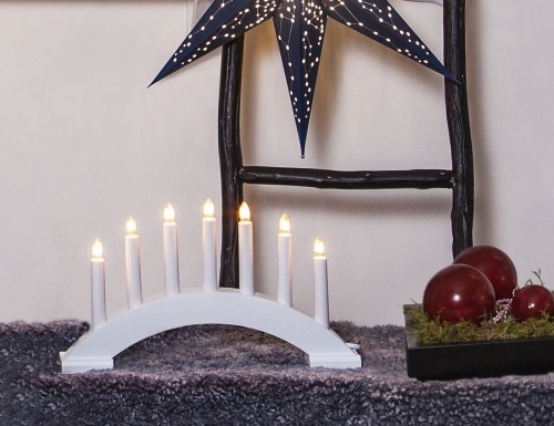 Светильник горка рождественская "Бейа" на 7 свечей, 39х22 см, STAR trading фото 3