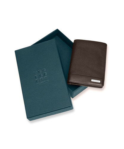 Портмоне Moleskine Classic Match Leather, коричневый, 13,2x3,6x16,9 см фото 3