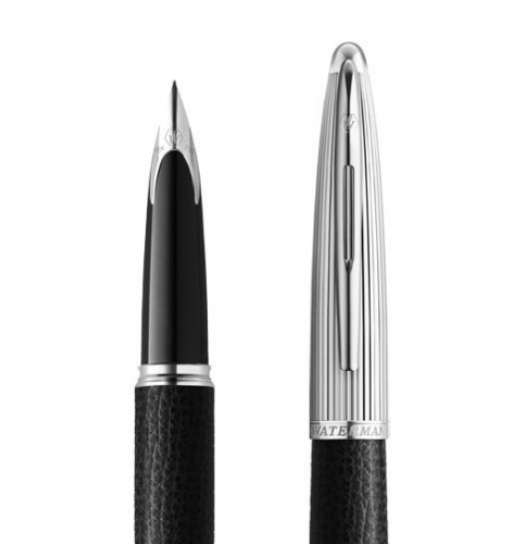 Waterman Carene - Black LTHR, ручка перьевая, F фото 2