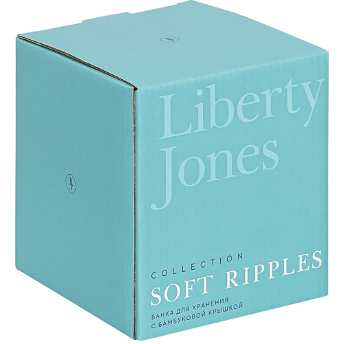 Банка для хранения с бамбуковой крышкой soft ripples, dual glazing, 750 мл фото 4