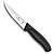 Нож Victorinox разделочный, узкое лезвие 12 см  прямое, чёрный, в блистере