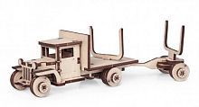 Конструктор 3D деревянный подвижный Lemmo Грузовик ЗИС 5В с роспуском