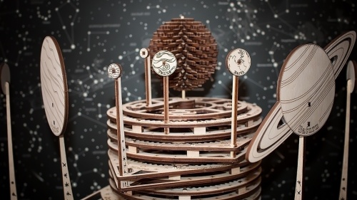 Сборная механическая модель 3D EWA Планетарий (подвижная Солнечная система) фото 6