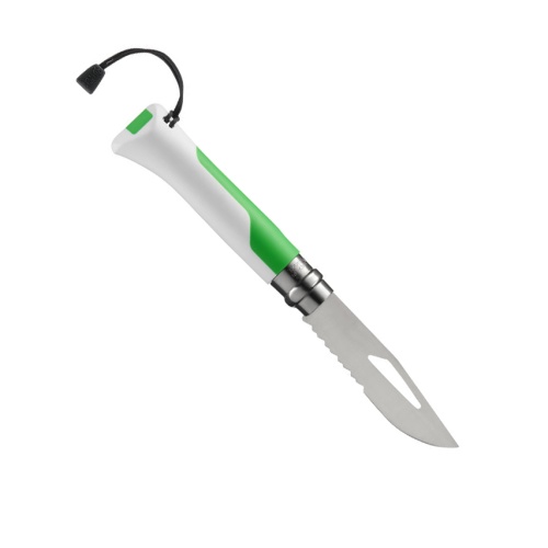 Нож Opinel №8 Fluo Green, зеленый фото 4