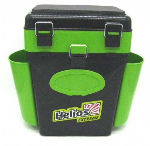 Ящик для зимней рыбалки Helios FishBox двухсекционный 10л зеленый (64060) фото 2