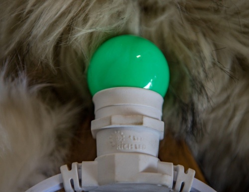Лампа для Белт Лайт, 3 зеленых LED лампы, 45 мм, Е27, 4 Вт, фото 2