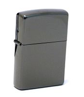 Зажигалка ZIPPO Classic с покрытием Ebony™, латунь/сталь, чёрная, глянцевая, 36x12x56 мм, 24756 Ebony