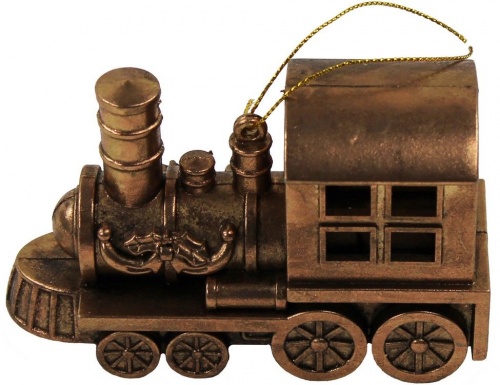 Ёлочная игрушка "Паровозик", 'Бронзовая коллекция', 12х5х8 см, Hogewoning фото 2