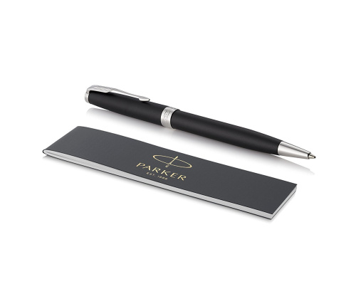 Parker Sonnet Core - Matte Black CT, шариковая ручка, M, BL фото 5