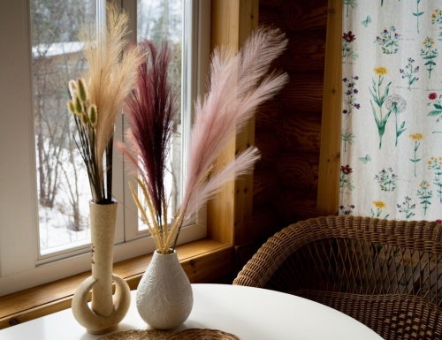 Декоративная ветка "Воздушные перья", 100 см, EDG фото 4