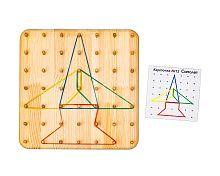 Развивающее пособие из дерева Геоборд
