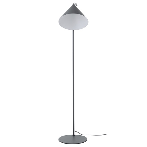 Лампа напольная benjamin, 142хD30 см, серая матовая, серый шнур фото 2