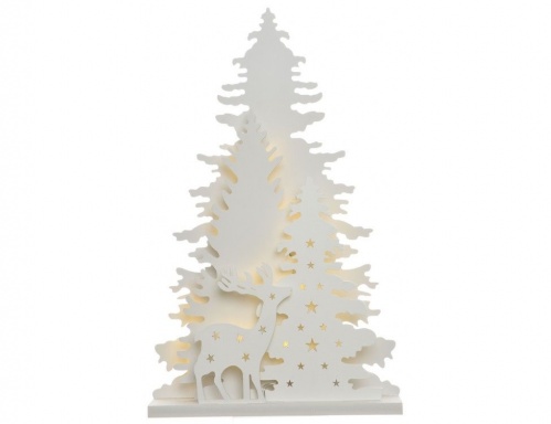 Декоративный светильник "Лесные звёздочки", белый, 20 LED-огней, 5x22x36, таймер, Kaemingk