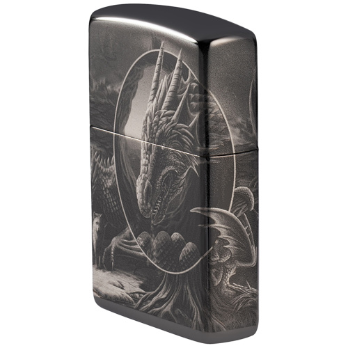 Зажигалка Zippo Lisa Parker с покрытием High Polish Black, чёрная, глянцевая, 38x13x57 мм фото 7