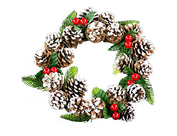 Венок "Вайтбарк", 20 см, A Perfect Christmas