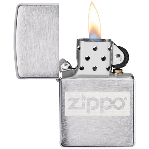 Набор Zippo: фляжка 89 мл и ветроустойчивая зажигалка Brushed Chrome, серебристая фото 4