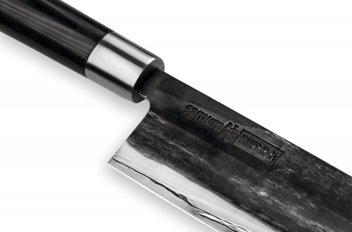 Нож Samura Super 5 накири, 17,1 см, VG-10 5 слоев, микарта фото 5