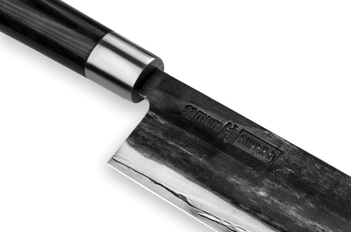 Нож Samura Super 5 накири, 17,1 см, VG-10 5 слоев, микарта фото 6