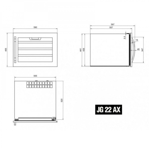 Винный шкаф IP Industrie JG 22 AX фото 2