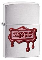 Зажигалка ZIPPO Classic с покрытием Brush Finish Chrome, латунь/сталь, серебристая, матовая, 36x12x5, 29492