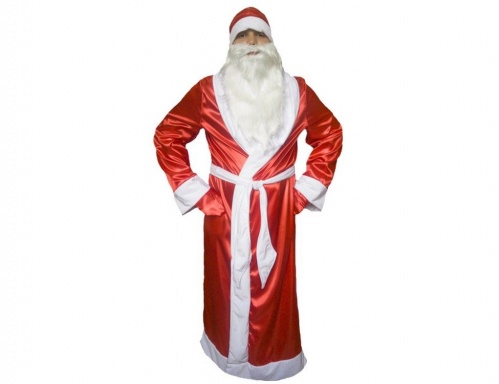 Карнавальный костюм "Дед мороз - атласная классика", размер 48-50, Бока