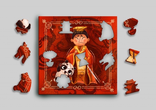 Деревянный пазл-головоломка Mr.Puzz Интерактивный &quot;Китайский Император&quot; фото 4