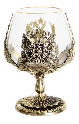Набор из двух бокалов для коньяка Москва и Россия деревянная шкатулка фото 9