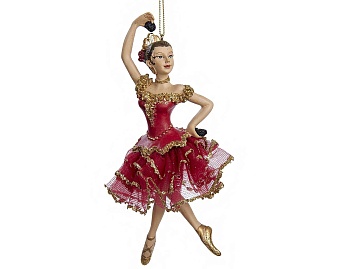 Ёлочная игрушка "Испанский танец с кастаньетами", полистоун, 17 см, Kurts Adler