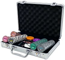 Покерный набор "Premium Poker" CASH, 200 фишек 14 г с номиналом в чемодане