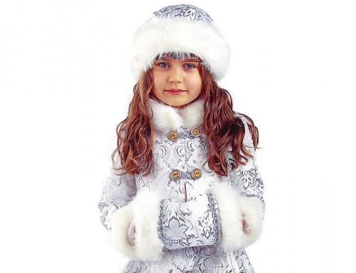 Карнавальный костюм снегурочки Хрустальная, рост 122 см, Батик фото 2
