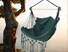 Подвесное кресло-гамак МЕЗОН, тёмно-зелёное, 130х100 см, Kaemingk