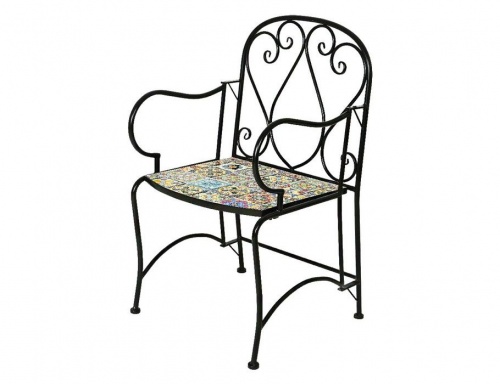 Садовая мебель с мозаикой "Андалусия" (стол и 2 кресла), металл, керамика, Kaemingk фото 2