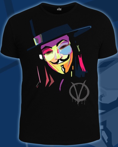 Мужская футболка"Анонимус Поп-Арт" фото 2
