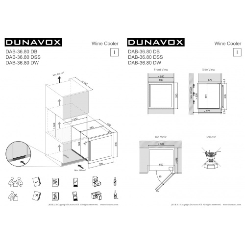 Винный шкаф Dunavox DAB-36.80 фото 7