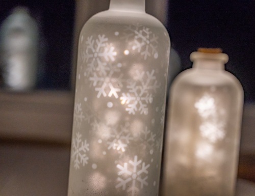 Светильник "Белый танец", стекло, 12 LED-огней (эффект кружения), разные модели, Edelman фото 4