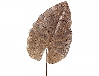 Декоративная ветка "Мерцающий лист", золотой, 78 см, Hogewoning
