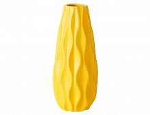 Керамическая ваза "Луана", жёлтая, 24х10 см, Boltze