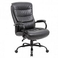 Кресло руководителя Brabix Premium Heavy Duty HD-004 до 200 кг, экокожа, черное 531942