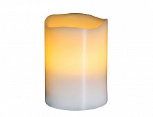 Электрическая свеча, белая, 10х7.5 см, Edelman