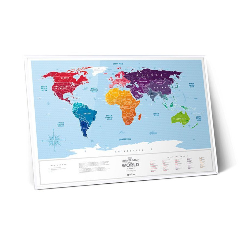 Карта travel map silver world фото 29