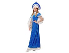 Взрослый карнавальный костюм Снегурочка, 50 размер, Батик