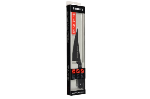 Нож Samura Shadow универсальный Black-coating, 14,6 см, AUS-8, ABS пластик фото 3