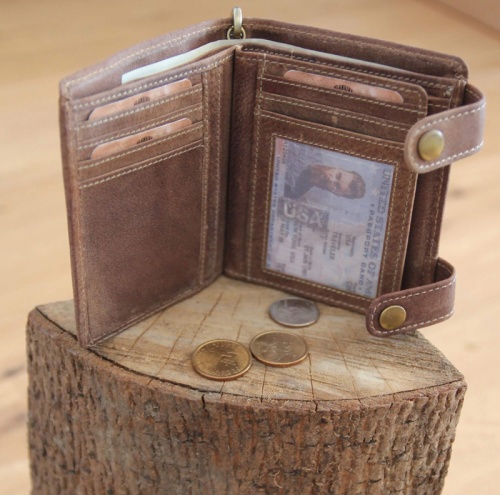 Бумажник Klondike Tim Bike, коричневый, 10,5x12,5x2,5 см фото 11