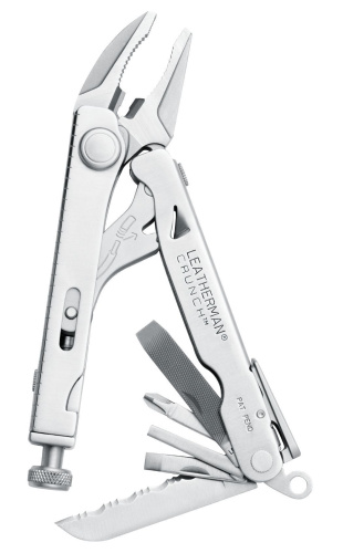 Мультитул Leatherman Crunch, 15 функций, кожаный чехол, 68010181N