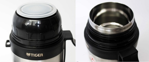 Термос универсальный для еды и напитков Tiger MCW-P091, 0,9 литра, стальной фото 8