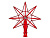 Елочная верхушка ЗВЕЗДА-2 красный, 215 мм, Елочка