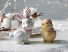 Набор для специй ПАСХАЛЬНЫЕ МАЛЫШИ, керамика, 10 см, 2 шт., Goodwill